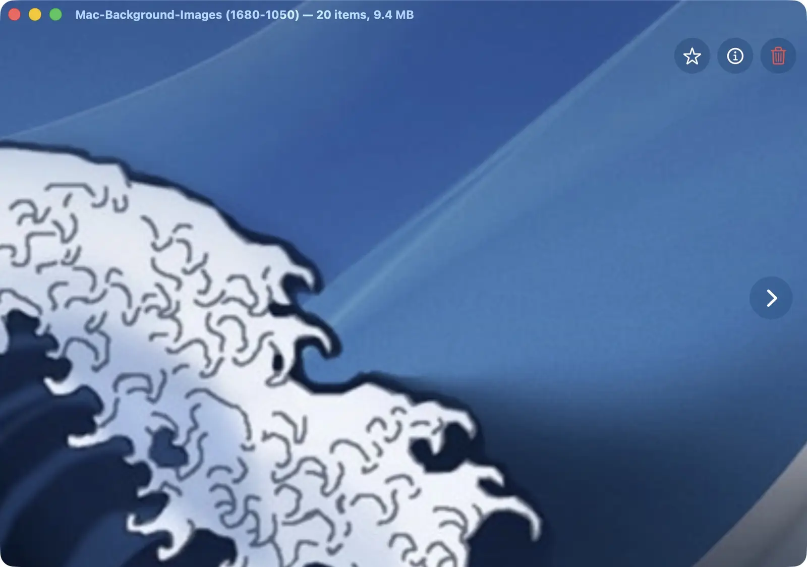 Image Viewer zoomed into a single photo